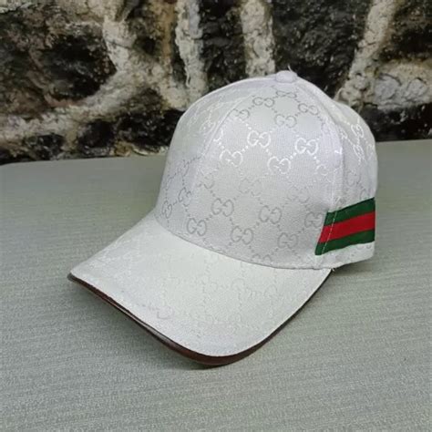 gorra gucci blanca|gucci newsboy hat.